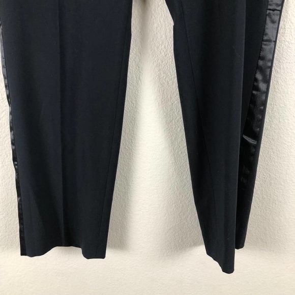 Banana Republic Pants Black Ryan Fit Contrast Side Stripe Trouser Size 14 - Picture 4 of 16
